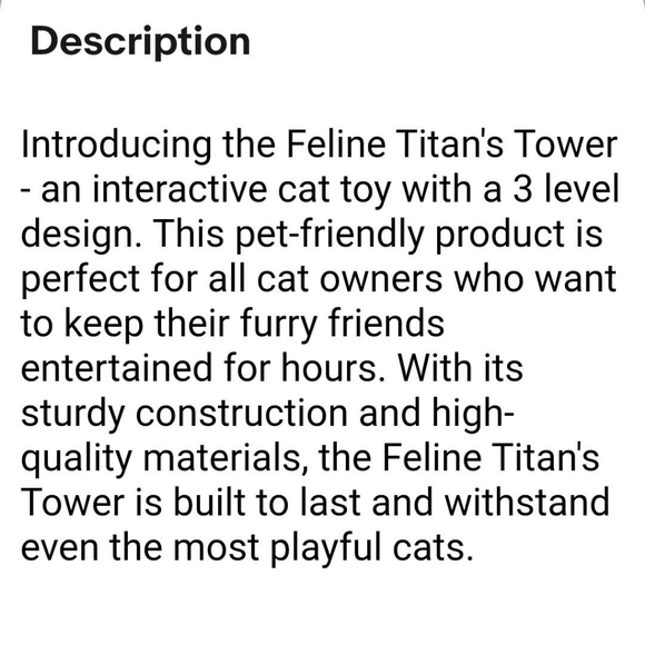 Feline's Titan Tower Cat Toy - Picture 11 of 11